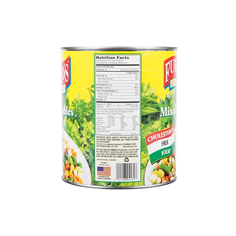 Mixed Vegetables - #10 Can - 6/Case TableTop King