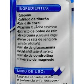 Colágeno Con Glucosamina Flx Supra Natura 72 Cáps 500 Mg                                                                                              