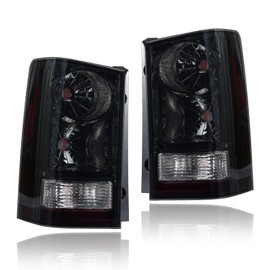PAANLOK Set of 2 Direct Fit OE Replacement Tail Lights for 2009-2015 Honda Pilot - Smoke Factory Housing Only, DOT SAE Certified Waterproof OEM-Style Lamps