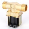 Solenoid Valve Copper Electromagnetic Valve Industrial Accessory 1/2-Inch for Solar