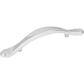 Elements 3108PC Gatsby Collection 5.25 Inch Round Footed Cabinet Pull, Polished Chrome Finish