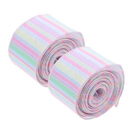 Operitacx 2 Rollen Osterband Dekorationsband Basteln Bastelband Zum Valentinstag Kariertes Stoffband Bögen Machen Band Ostergeschenkband Frühlingskariertes Band Rosa Bastelband Polyester