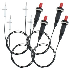 DALQUIS Grill Igniter Replacement, 4-Pack Universal Propane Push Button Piezo Igniter Kit for Gas Grill, Range, Firepit, Heater, Stove Spaker Generator Ignition Set (39" Length)