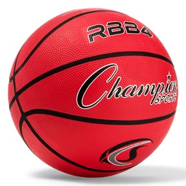 Champion Sports Pro Heavy Duty Rubber Basketball, Size 6