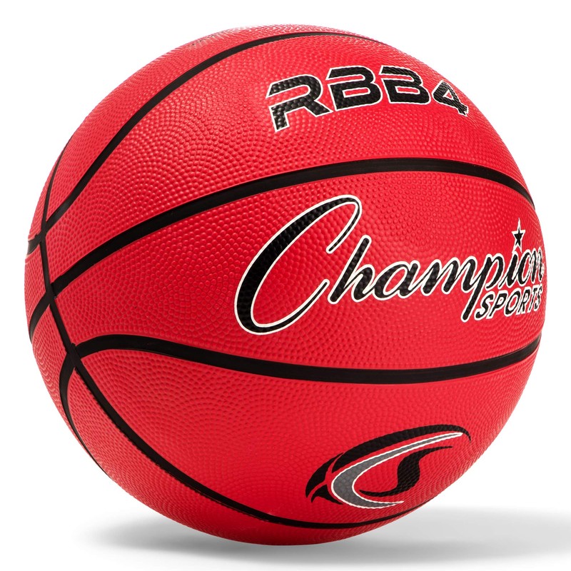 Champion Sports Pro Heavy Duty Rubber Basketball, Size 6