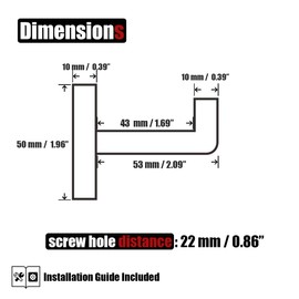 JQK Bathroom Towel Hook Black, Coat Robe Clothes Bath Wall Hooks for Kitchen Garage SUS 304 Stainless Steel Thick 0.8mm, 2 Pack Matte Black, TH250-PB-P2