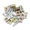 sourcing map 12-Piece Vehicle Number Plate Fastener Bolt Set with