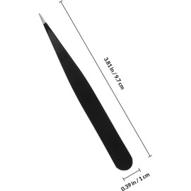 Yardenfun Pinzas puntiagudas para depilar cejas y eliminar vello facial, acero inoxidable, minimizan, para uso en salones y en casa, diseñadas para mujeres