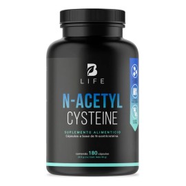 Acetil Cistein De 180 Cápsulas N-acetyl Cistein B Life N-Acetilcisteína De 180 Cápsulas N-Acetyl Cysteine B Life