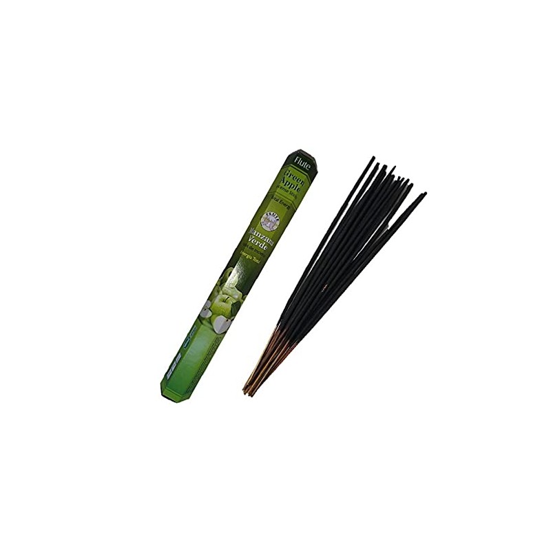 Flute Incense: Green Apple Stick Incense, Incense, 1 Box