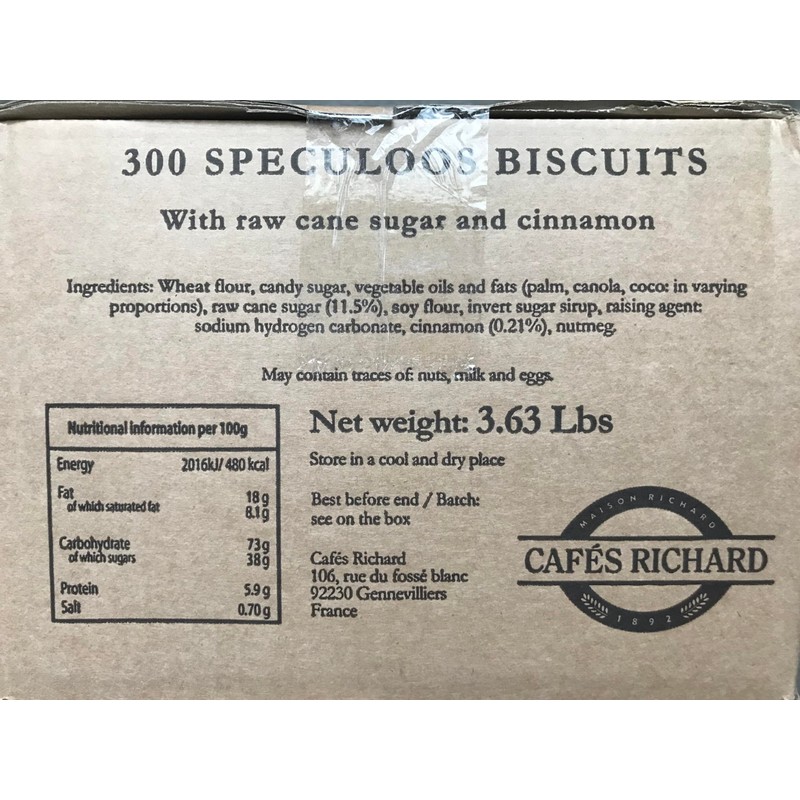 Cafés Richard Speculoos Cookies (300 count)