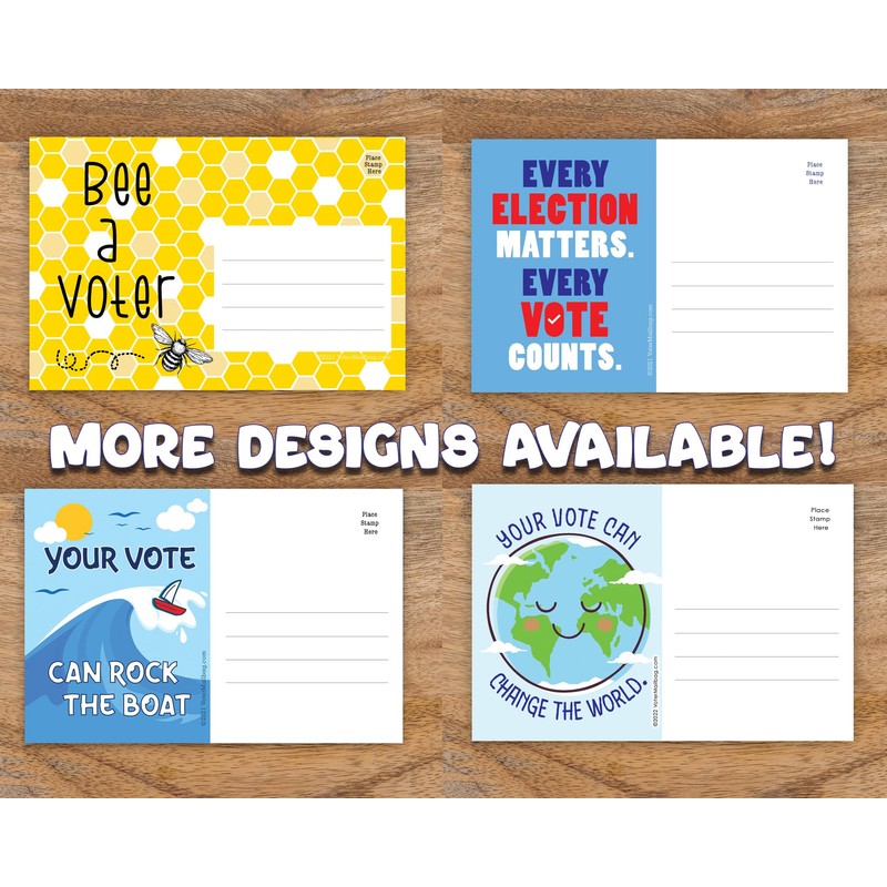 GenZ Vote Postcards - Blank 4x6 Postcards for Voters (100