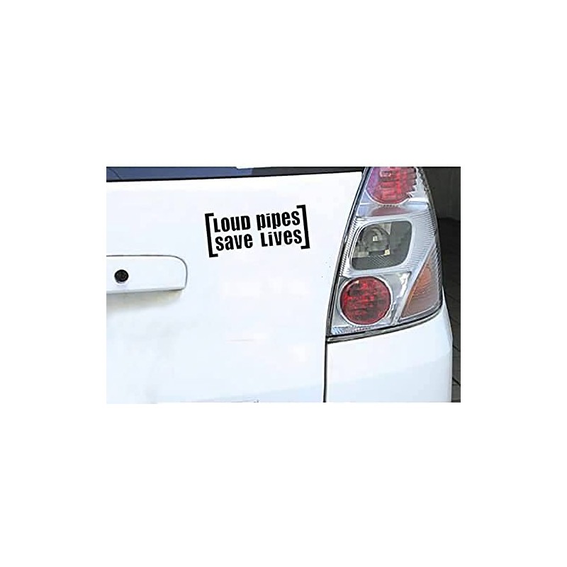 Loud Pipes Save Lives Sticker Car Motorcycle Bike Exhaust Tuning