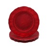 Le Cadeaux Garnet Holiday Collection Melamine Salad Plate, Set of