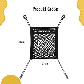 Esshogo 3 Tier Mesh Bag Car, Mesh Bag for Backrest, Mesh Car Storage, Car Accessories Interior, Multifunctional Driver Storage