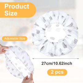 JJUNW Pack of 2 Food Covers, Reusable Proofing Baskets, Round Bowls, Sourdough Bread Baking Accessories, Covers for Proofing Basket, Pot and Food