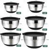Umite Chef Mixing Bowls with Airtight Lids，6 piece Stainless Steel