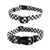 Cosyhome london Dog Collar With Checkered Patterns,Adjustable Durable Puppy Collars