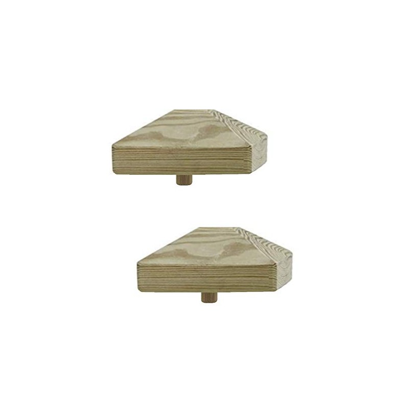 1-10 pieces h2i post caps wooden pyramid size: 80 mm