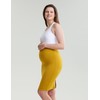 POSHDIVAH Women's Maternity Skirt Over The Belly Midi High Waisted