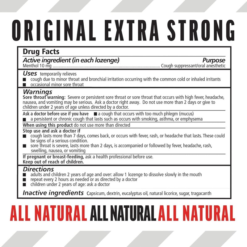 Fishermans Friend Menthol Cough Suppressant Lozenges, Original - 20 ea