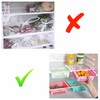 SUL Fridge Drawer Organisers, Plastic Kitchen Pull-Out Retractable Drawer Organizer,