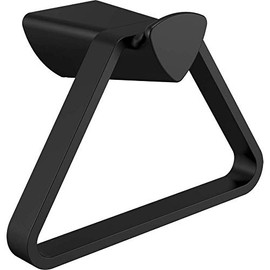 Delta Faucet Zura Towel Ring, Matte Black, Bathroom Accessories, 77446-BL