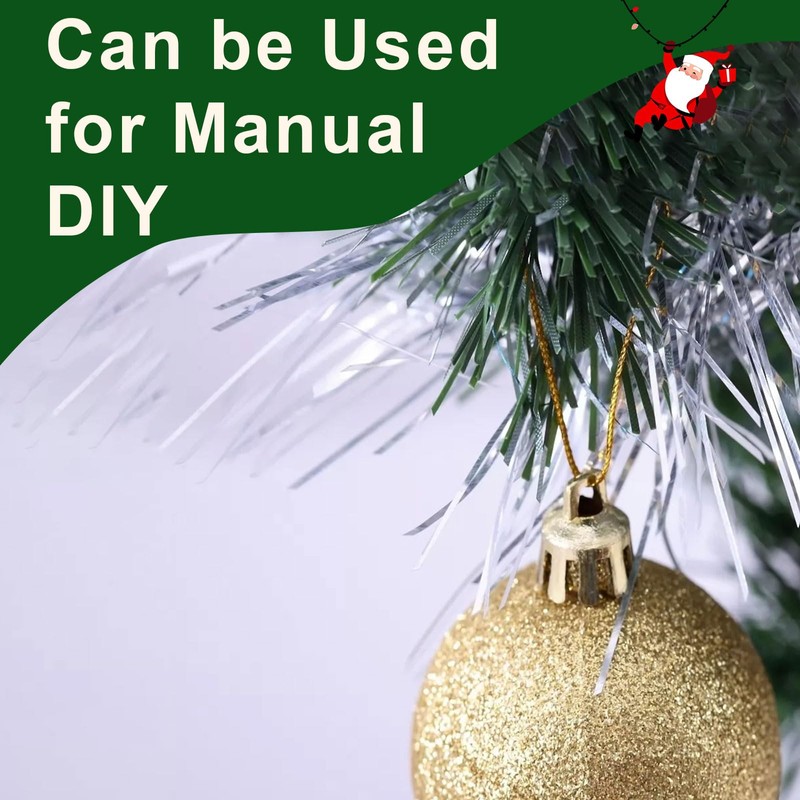 200M Gold Silver Twine String, Christmas Silver and Gold Thread