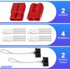 Uddick 2PCS 175A 1/0-4 Gauge Battery Cable Quick Connect/Disconnect Connector