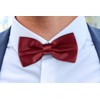BomGuard Men's Bow Tie with Pocket Square Set - Bow