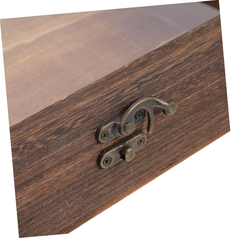 Alipis Wooden Frame Shadow Box Vintage Specimen Display Butterflies Specimen