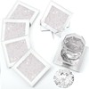 Jetec Crushed Diamond Home Decoration Glass Coaster Set of 6