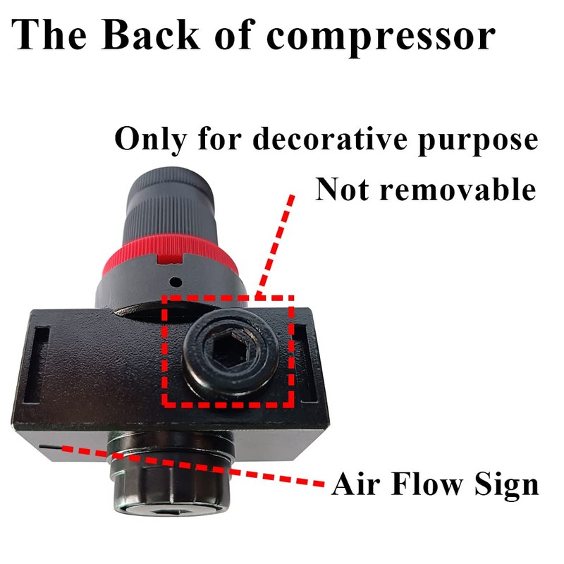 Beduan BR2000 Air Compressor Regulator Combo 1/4" NPT,Manual Drain with