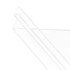 HEIHAK 20 Pack Clear Acrylic Slatwall Shelves 4.5 x 10