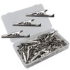Senvenelec 120 x alligator clips, alligator clips, metal test clamps,