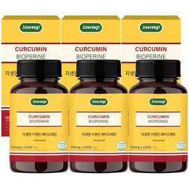Jaseng& Curcumin Bioperine, 120 tablets, 3 pieces / 자생앤 커큐민 바이오페린, 120정, 3개