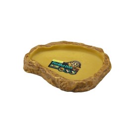 EXO TERRA PT2811 Feeding Dish S for Reptiles, Natural Rock Image, Flipping Resistant, W 5.7 x D 3.9 x H 0.9 inches (14.5 x 10 x 2.3 cm)