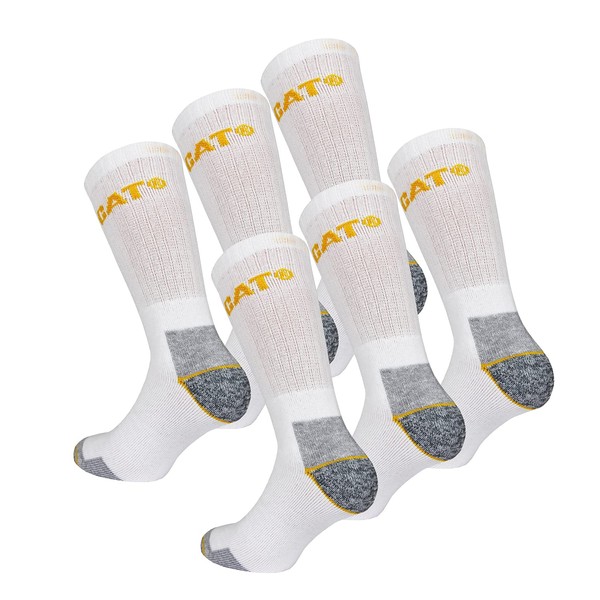 Caterpillar 6 pairs Men's Work Socks Accident Prevention Reinforced on