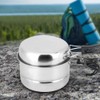 Stainless Steel Portable Outdoor Travel Camping Picnic Cookware Cooking Pot