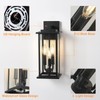 ZHMDJDSH ZHMDJDSH 1-Pack 15" Outdoor Wall Lantern Candelabra 3-Light, Waterproof