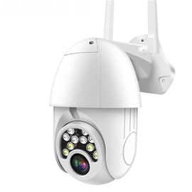 Cámara De Seguridad Al Aire Libre, HD 1080P Wifi Al Aire Libre Cámara IP Vigilancia De Seguridad CCTV 360 PTZ ANTERIOR DE VIDEO INTERIOR INTERIOR...  