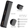 KYVU B10 Black Coarse-Tooth Hair Comb for Men & Women,