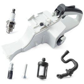 Dusledel 11403500826 Fuel Tank Tank Housing Rear Handle Fuel Tank Replacement for Stihl MS311 MS362 MS391 MS400C Chainsaw Replace 1140 350 0826 with Spark Plug