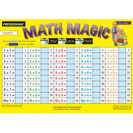 TimeTEX - Magic Board "Mathematics" - English Small 1 x 1 | Calculation Board with Self-Control for Playful Learning and Practice Multiplication in English | Contents: English Small 1 x 1