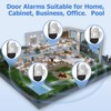 Sanjie Wireless Door Alarms When Opened Kids Safety,10 Pack,Easy Installation,Window
