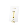 wYw Mellilu Table Numbers Place Cards, Transparent Gold, 7 x