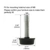 sourcing map Furniture Gliders 4 Pieces Levelling Feet M6 x
