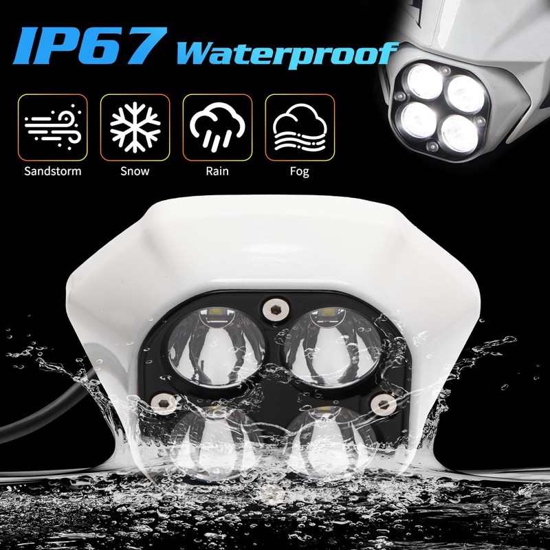 URLWALL Upgraded Headlight for Sur Ron Ultra Bee, Plug N