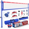 Patiassy Patiassy Volleyball Net for Backyard, Outdoor Play - Adjustable Height Aluminum Poles, Heavy-Duty Winch System, Volleyball,Boundary Line for Beach, Park
