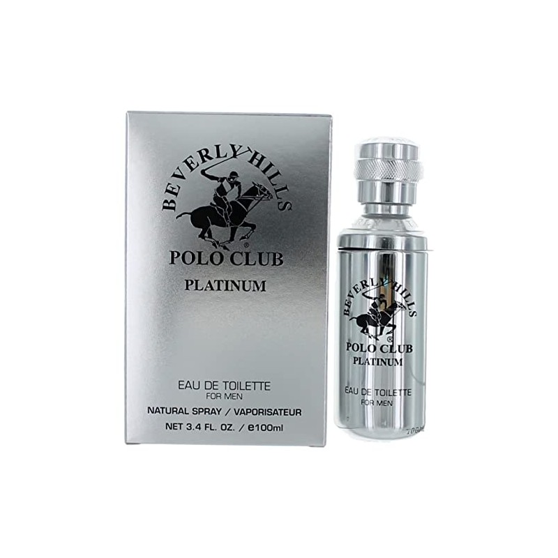 Beverly Hills Polo Club PLATINUM Eau De Toilette for Men